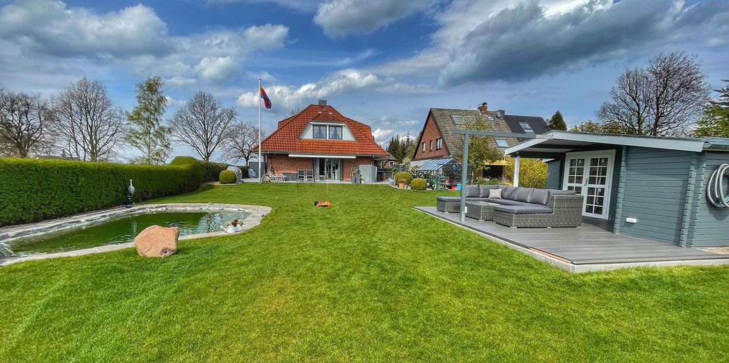 Blick vom Grundstücks Ende