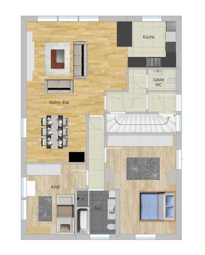 --- Provisionsfrei --- Gepflegtes und freistehendes 1-2 Familienhaus in bevorzugter Toplage – EG