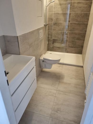 Helle, vermietete Wohnung an der schweizer Grenze | Kapitalanlage – Badezimmer