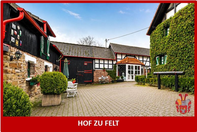 Historischer Bauernhof mit 3 Wohneinheiten & Stall – Leben, Arbeiten, Vermieten nahe Köln & Bonn – Hof zu Felt
