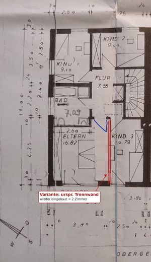 Modernisierte Wohlfühl-DHH für die ganze Familie in guter Lage – bis zu 5 Zimmer (provisionsfrei) – OB - Rückbau 4 Schlafzimmer