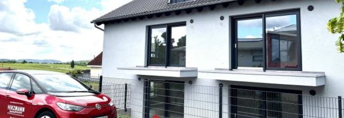 Neubau – EG-2-Zimmer, Ortsrandlage, barrierefrei mit Terrasse und 2 Stellplätzen; Erstbezug