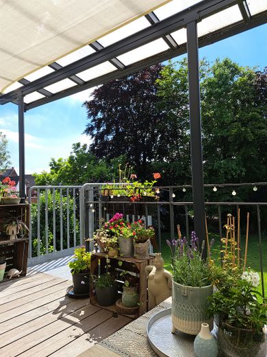 Blick über den Balkon