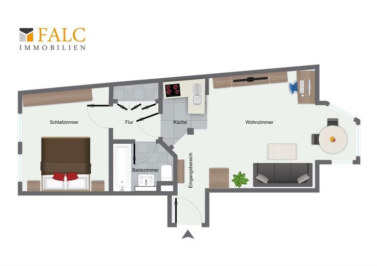 2-Zimmer-Wohnung - Toplage in Köln! – Grundriss