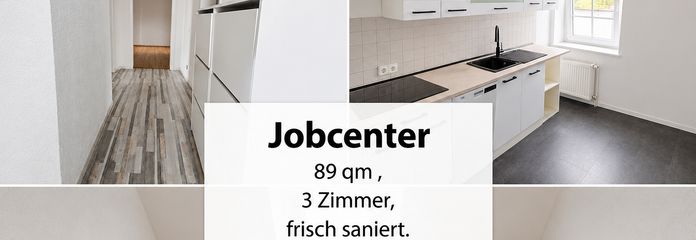 Jobcenter – je nieuwe woning is klaar! Job Center – je nieuwe appartement staat klaar om te betrekken! – Wohnung