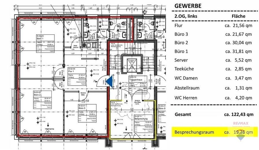 Grundriss Gewerbe links