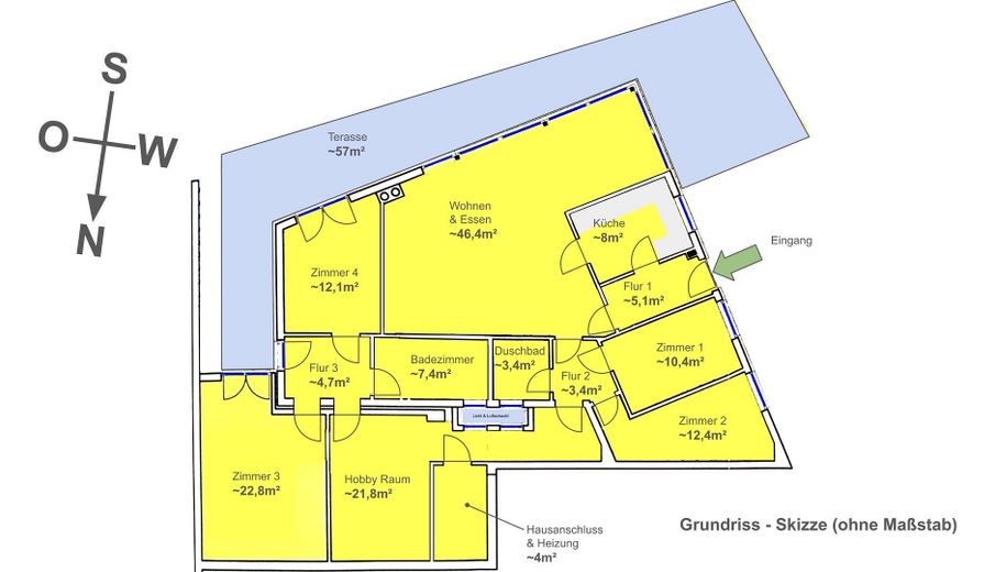 Exklusives Wohnen im Grünen: Großzügige Gartengeschoss-Wohnung in Stade – Foto 11