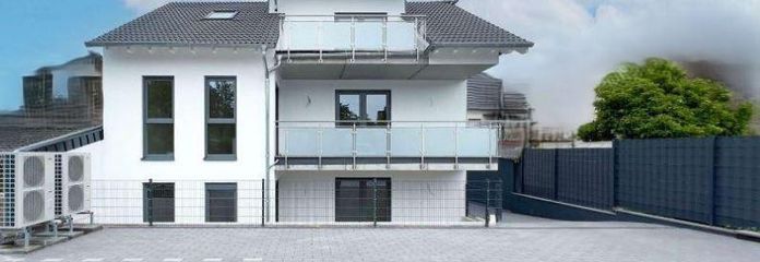 Rückwärtige Ansicht,Parkplätze