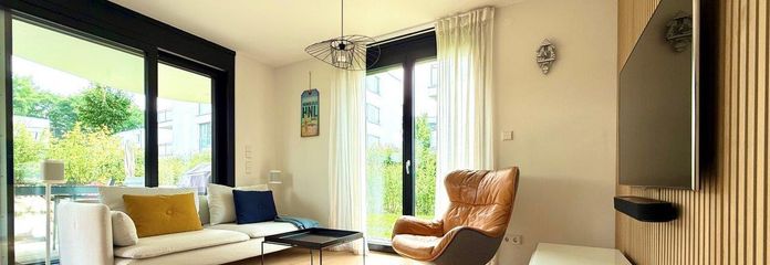 Piso en planta baja raro con gran jardín (180 m²) – alternativa perfecta a una casa – Wohnzimmer