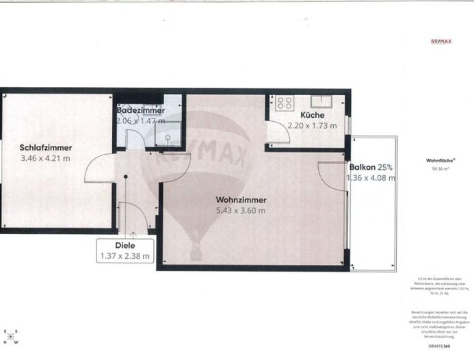 RESERVIERT
Saarbrücken-Malstatt: Gut geschnittene Wohnung mit 2 Zimmern, Küche, Bad, Balkon, – Foto 1