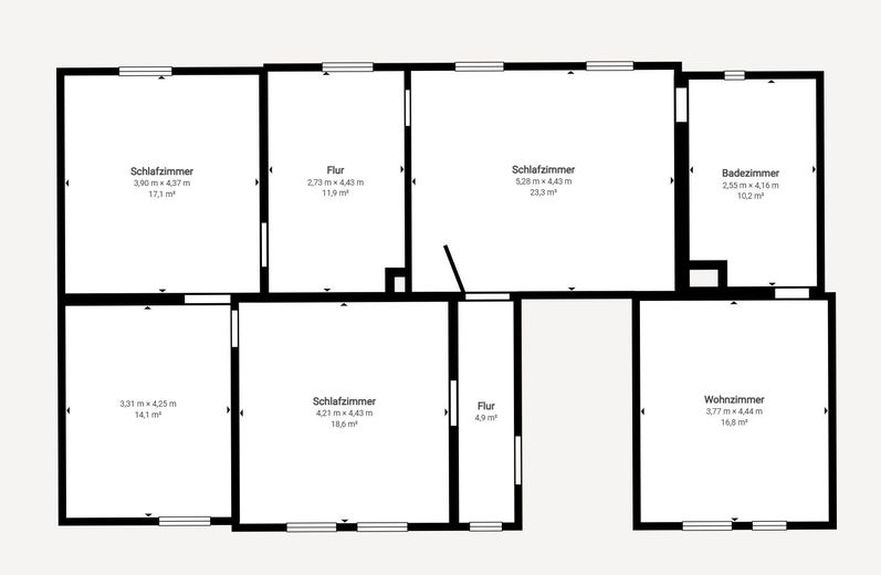 Helle 5-Zimmer-Wohnung im 1. OG – renoviert, neue Küche, Vollbad, Keller – Foto 13