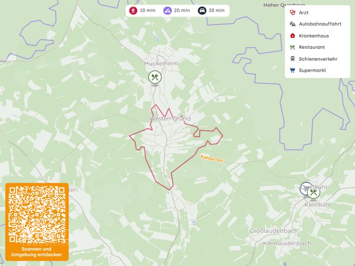 Baugrundstück in ruhiger Ortsrandlage – Lageplan