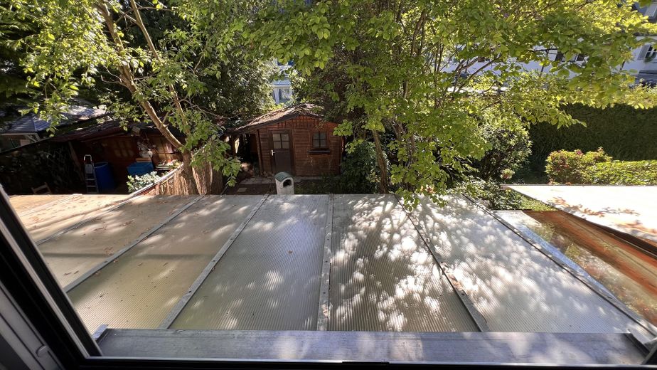 Blick vom OG in den Garten