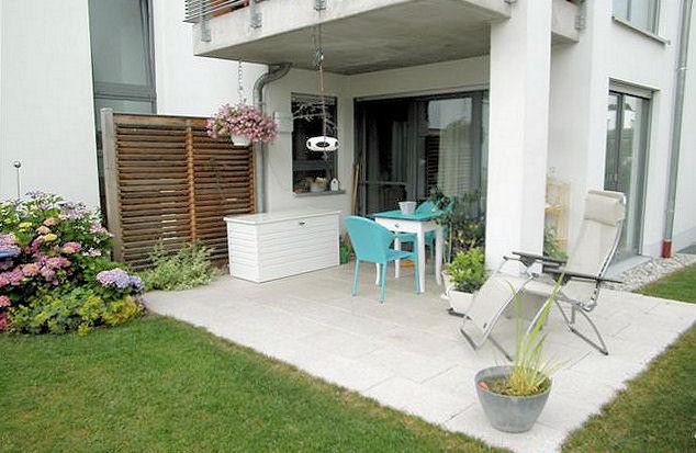 Blick auf die Terrasse