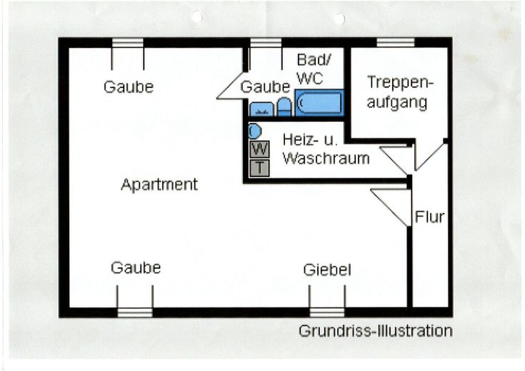 Grundriss Apartment DG