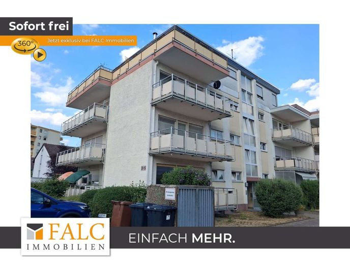sofort verfügbares 1-Zimmer-Apartment zu verkaufen – Außenansicht