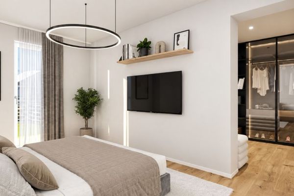 La felicità del giardino incontra il comfort di una nuova costruzione – la vostra nuova casa a Eisingen