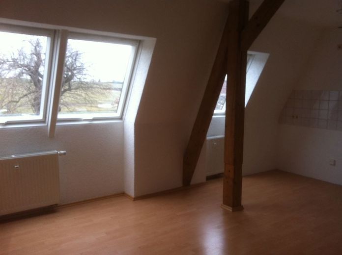 Wohnzimmer mit Küche
