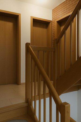 Treppe ins Dachgeschoss