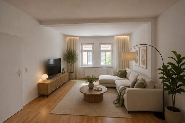 Красивая 3-комнатная квартира в центре Бад-Лангензальца