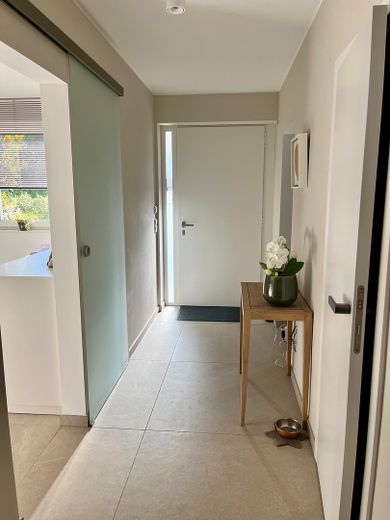 Casa d’architetto completamente ristrutturata a Mainz-Drais | 191 m2 | 7,80 m di larghezza della casa | 3 bagni | Pompa di calore – Flur Eingang