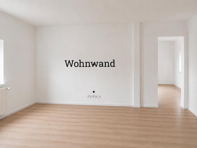 Exklusiv sanierte 3-Zimmer-Küche-Bad-Wohnung mit großer Terrasse, und hochwertiger Ausstattung – Wohnzimmer/Wohnwand
