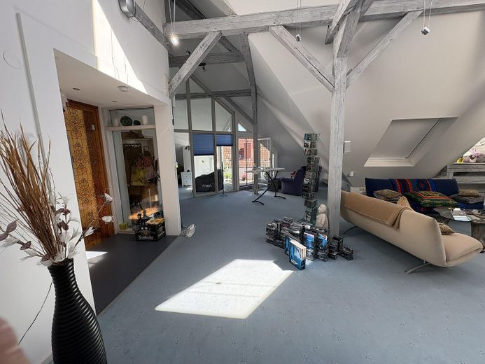 Außergewöhnliche DG-/Maisonettewohnung im Zooviertel – Großzügiges Wohnen, Blick in die Eilenriede – Wohnbereich 1