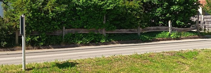 Vorderansicht des Hauses