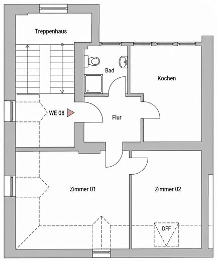 Schicke 2-Zimmer-Wohnung in Krefeld Inrath-Kliedbruch – Foto 7