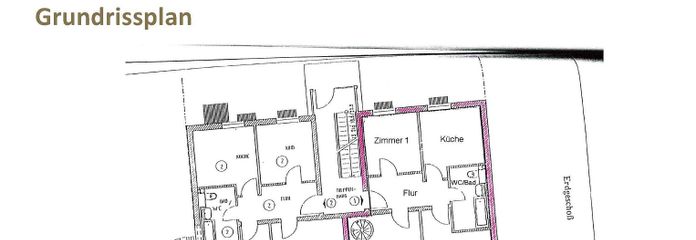 Grundrissplan Erdgeschoss