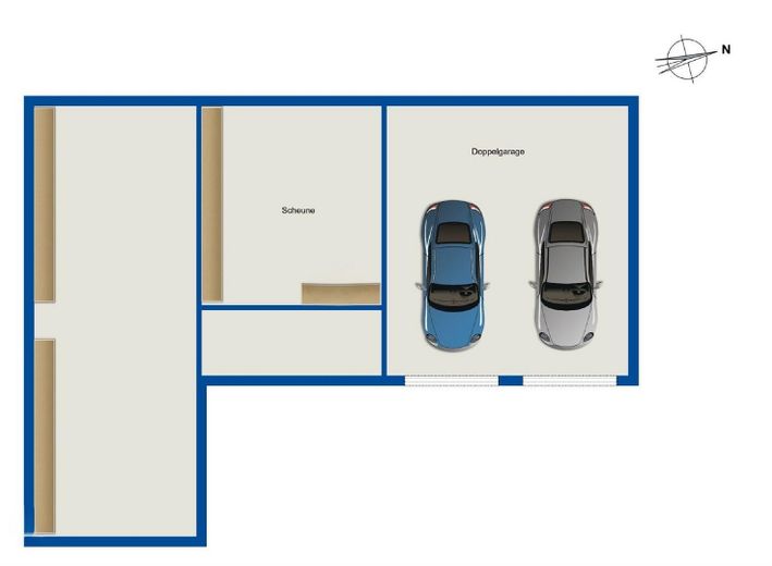 Erdgeschoss-Grundriss Haus III