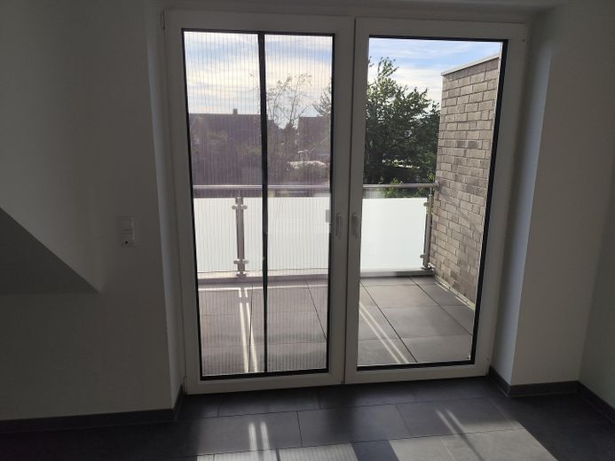 Blick auf den Balkon Westseite