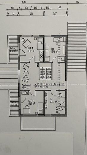 Maison d’architecte baignée de lumière dans un emplacement privilégié – Habiter avec une vue dégagée sur la verdure – Grundriss OG