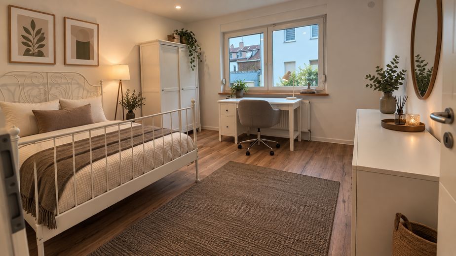 Frisch sanierte, vollmöblierte 3er-WG - Erstbezug – Großes Zimmer 650 Euro all in