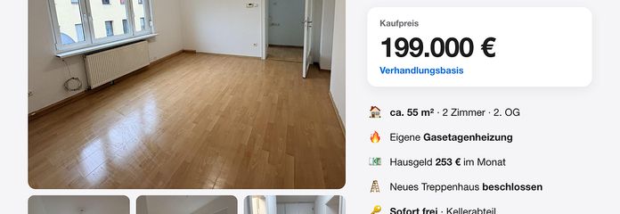 Provisionsfrei & sofort frei in Gostenhof: 2 Min zur U-Bahn, 10 Min zum Plärrer