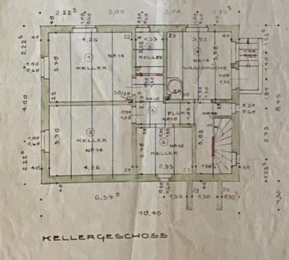 منزل لعائلة أو عائلتين - درج منفصل - مرآب بمساحة 50 م² - مباشرةً في روتنبورغ – GRUNDRISS KELLER