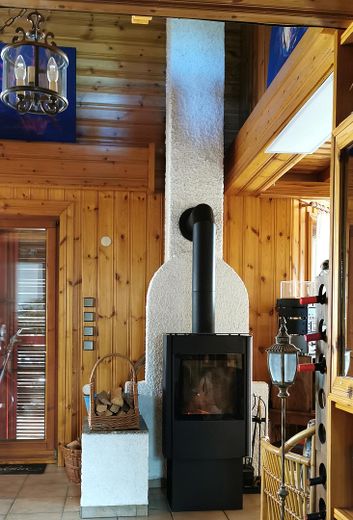 Wohnraum mit Kaminofen