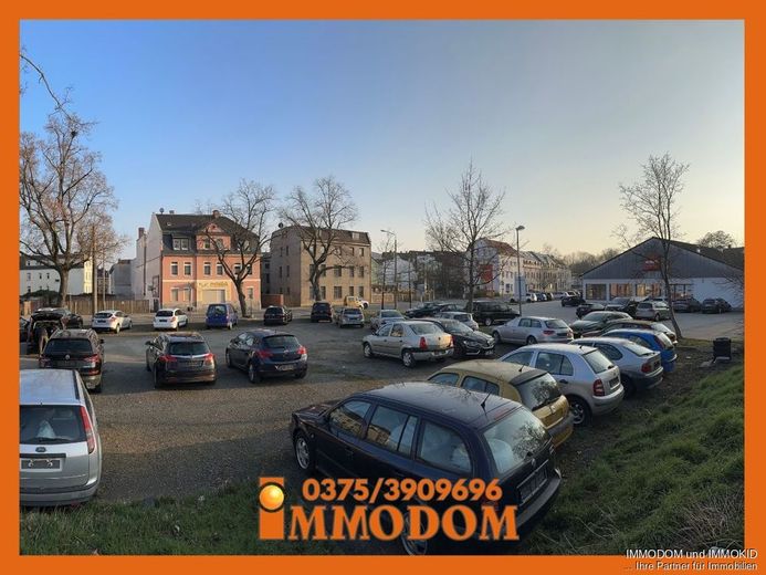 Freifläche mit Bürocontainer in zentraler und gut sichtbarer Lage in Zwickau zu verpachten! – Rückansicht