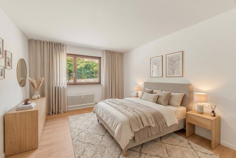 Schlafzimmer mit Möbel