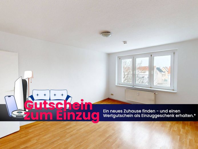Appartement lumineux de 3 pièces avec salle de bains équipée d’une baignoire – Ansicht I: Wohn- und Esszimmer