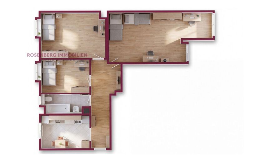 Gepflegte 3-Zimmer-Kapitalanlage im charmanten Altbau in Leipzig / Schönefeld  *4,95% Brottorendite* – Immobilie in Leipzig/Schönefeld-Abtnaundorf zu verkaufen_Grundriss