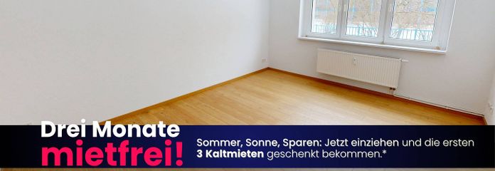 Plenty of Space and Natural Light: Large 3-Room Apartment with Bathtub – Ansicht I: Wohn- und Esszimmer