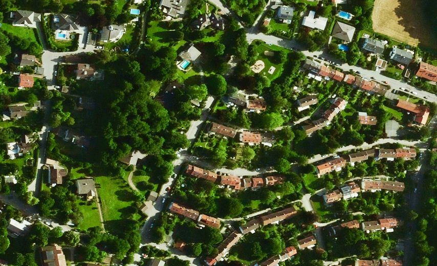 Umgebung noble Villengegend