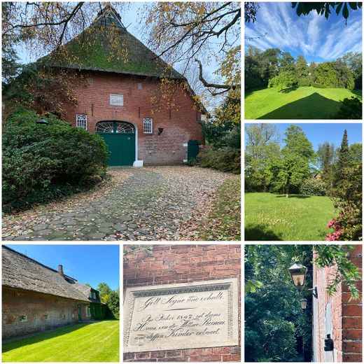 Großzügiges Anwesen unter Reet mit großem parkähnlichem Grundstück - vielseitig nutzbar. – Collage 2