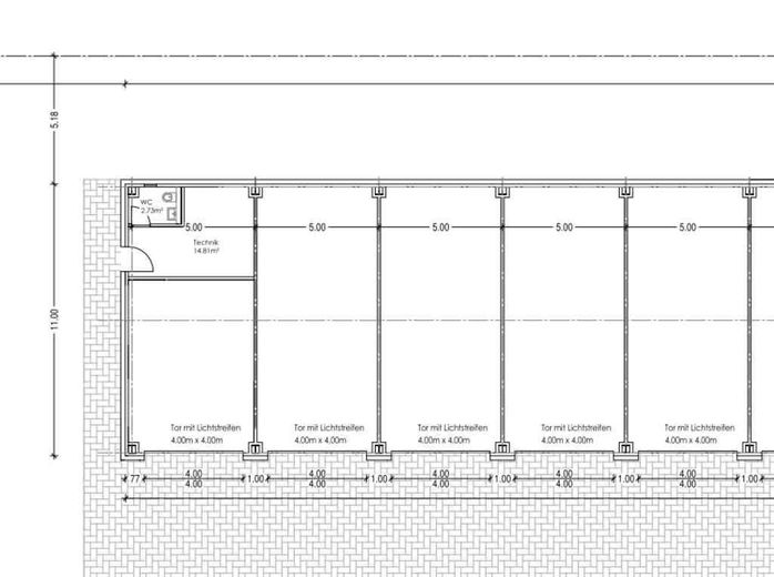 Kompakte Lagerhalle mit 55qm in zentraler Lage zu Vermieten! – Grundriss Lagerhalle