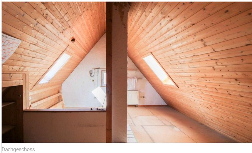 5 1/2 Zimmer Wohnung in ruhig gelegenem Zweifamilienwohnhaus mit sonnigem Garten – DG Zimmer