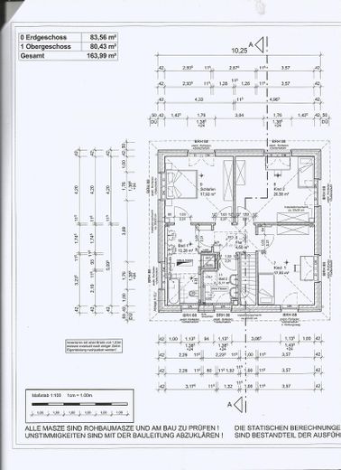 Grundriß Obergeschoß
