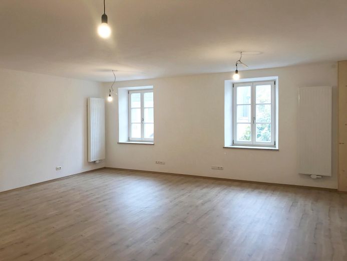 Sanierte 2-Zi-Altbauwohnung mit Einbauküche in Bogen Zentrum (1003) – Küche / Wohnen