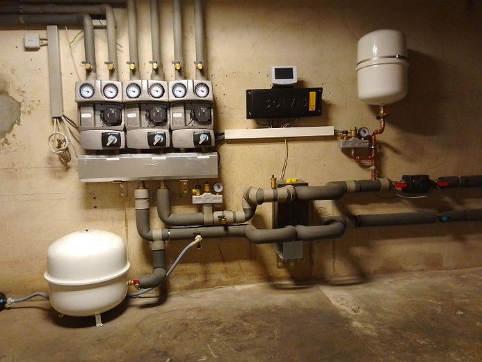 3 Haus-Heizkreise im Keller