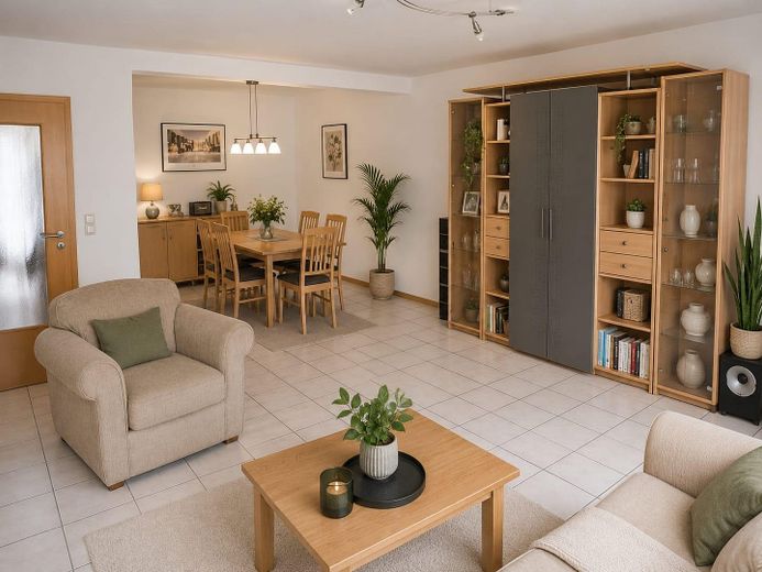 Wohnzimmer mit Essbereich